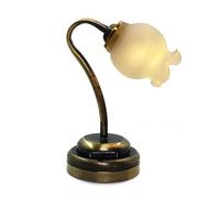 Taidda Lámpara de Tulipanes para Casa de Muñecas a Escala 1:12, Luz Cálida Vintage Alimentada por Batería, Resistente a los Arañazos para Decoración de Casa de Muñecas (Tulipanes)