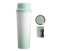 Taidda Licuadora Portátil, Taza Exprimidora Recargable Inalámbrica de Acero Inoxidable 304 Verde de 650 Ml con Cortador de 20 Hojas para Viajes en Casa, Cocina, Oficina