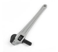 Taidda Llave para Tubos Acodada de Alta Resistencia con Mandíbula de Gancho Flotante para Fontaneros Profesionales y Personal de Mantenimiento, Aleación de Aluminio, Acero Cr Mo (14 pulgadas)