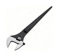 Taidda Llave Spud Ajustable de Acero de óxido Negro de 15,94 Pulgadas (12 | Acero con Alto Contenido de Carbono, Acabado Resistente a la Oxidación, Dimensionamiento de Rodillo con una Sola Mano, Uso