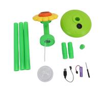 Taidda Máquina de Burbujas con Batería Recargable, Soplador Automático de Burbujas de Girasol para Niños, Material ABS para Bodas Al Aire Libre (Yellow)