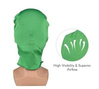 Taidda Máscara Verde, Máscara de Pantalla Verde Fibra Elástica Capucha de Llave de Croma con Efectos Invisibles Kit de Animación de Parada de Fondo para Fotografía de Pantalla Azul (GREEN)