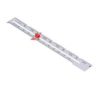 Taidda Medidor de Costura para Tejer, Manualidades, Dobladillo, Medición Deslizante para Coser, Acolchar, Tejer, Crochet, Bordado, Medición y Comprobación, Aleación de Aluminio de 5,9 Pulgadas,