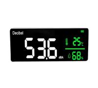 Taidda Medidor de Nivel de Sonido Medidor de Decibelios de Ruido Pantalla LED de 11 Pulgadas con Pantalla de Tiempo de Brillo Ajustable para Home Studio Factory Office