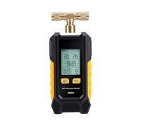 Taidda Medidor de Vacío Digital ABS HVAC Medidor de Vacío con Calibración Automática 6 Unidades Precisión ±1% FS Detección de Fugas de Evacuación Inteligente para Técnicos de HVAC