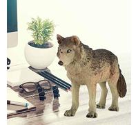 Taidda Mini Decoración de Lobo de Simulación, Juguete Modelo Animal Ecológico para Decoración del Hogar y Educación Infantil (Gran Lobo Verde)