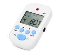 Taidda Mini Digital Beat Tap M50 Clamp/Holder de Metrónomo Profesional para Músicos Plástico Negro/Blanco/Azul/Amarillo/Rojo 5.5x3.2x3.5cm 1pc para Práctica Musical (WHITE)