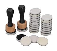 Taidda Mini Herramienta Redonda de Mezcla de Tinta de Alta Absorción para Tarjetas de Papel, álbumes de Fotos, 24 Esponjas Incluidas para Estampado