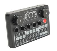 Taidda Mini Tablero Mezclador de Tarjeta de Sonido en Bluetooth con de Voz para Grabación en - Efectos de Sonido Versátiles - Perfecto para Karaoke y Podcasts