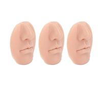 Taidda Modelo de Nariz de Silicona, Modelo de Perforación Reutilizable, Elástico Suave para Práctica y Exhibición, 3 Piezas para Perforadores Principiantes o Estudiantes de Medicina (Color de piel