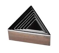 Taidda Molde de Corte de Cuero, Herramienta de Bricolaje Leathercraft 7 Piezas prácticas y robustas 20-50 mm Forma Triangular Troquelado de Cuero Molde de Corte Artesanal d