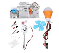 Taidda Motor Stirling, Modelo en Miniatura del Motor Stirling Ventilador Tipo T Miniatura del Motor Stirling Generador de energía de Aire Caliente Modelo de enseñanza de La
