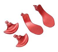 Taidda Paletas Traseras para Controlador de Juego, Botones de Metal Duraderos de Repuesto para Controlador Edge, Fácil Instalación para Jugadores, Material de Acero Inoxidable (rojo)