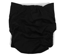 Taidda Pañal de Tela Reutilizable Impermeable para Adultos, Pañal Transpirable para Hombres y Mujeres, Ropa Interior Negra de Protección contra la Incontinencia para Personas Mayores Discapacitadas