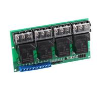 Taidda Panel de Control de Módulo de relé de Cuatro Vías con Aislamiento de Optoacoplador Amplificación de PLC MCU, Rendimiento Estable, 30 A, Terminal de Barrera Negra, (5 VCC)