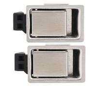 Taidda Par de Pestillos de Manija para Caja de Herramientas, Cerradura de Montaje Empotrado de Acero Inoxidable, Fácil de Usar para Caja de Herramientas de Camión, Material Resistente Al óxido y Al