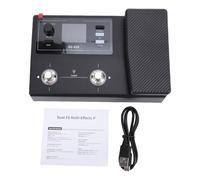 Taidda Pedal de Efectos de Guitarra, Procesador Multiefectos, Pedal de 8 Módulos Paralelos con 100 Preajustes, Caja de Ritmos y Afinador BT, con Pantalla LCD con Batería Recargable, Ideal para