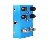 Taidda Pedal de Guitarra Multifuncional con Volumen de Sonido, Control de Tono, Pedal de Distorsión para Amantes de la Música, Aleación de Aluminio (BLUE)