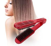 Taidda Peine Antiestático para Alisar el Cabello, Herramienta de Peluquería Ergonómica para Uso Diario, Material ABS Morado (rojo)