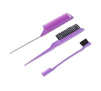 Taidda Peine de de Rata para Teñir el Cabello, Juego de Cepillos Fáciles de Llevar para Cabello Seco, Alisado para Todo Tipo de, Acero Inoxidable ABS, 3 uds.