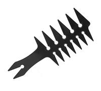 Taidda Peine de Pelo de Dientes Anchos para Hombres, Elegante Peine de Aceite de Doble Cara para Peinar el Cabello, Portátil para Hombres, Material ABS Duradero (BLACK)