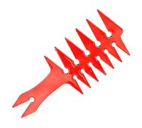 Taidda Peine de Pelo de Dientes Anchos para Hombres, Elegante Peine de Aceite de Doble Cara para Peinar el Cabello, Portátil para Hombres, Material ABS Duradero (rojo)