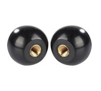 Taidda Perilla de Palanca de Bola de Baquelita Negra Aislada, Inserto de Cobre, 5 uds. M12 X 40, Repuesto de Máquina Herramienta de Larga Duración