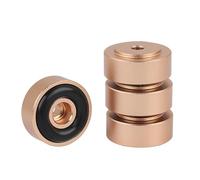 Taidda Pies de Amplificador de Aleación de Aluminio, Almohadillas Amortiguadoras Duraderas para Sonido Envolvente Estéreo Real, 4 Uds. 20 * 8mm (GOLD)