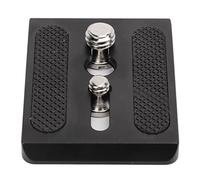 Taidda Placa de Liberación Rápida para Trípode Placa de Cabeza de Trípode de Cámara de Aleación de Aluminio Duradera para FSB 6T DV2, Almohadilla de Goma Antideslizante para Creadores de Videos