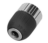 Taidda Portabrocas Conector Roscado Apretado Semimetálico para Accesorios de Herramientas Eléctricas, Acero de 2 a 13 Mm 3/8 a 24 UNF, Cómoda Abrazadera de Superficie para Taladros de Impacto,