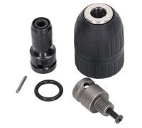 Taidda Portabrocas de Llave de Impacto Autoajustable Preciso con Adaptador para Llave de Impacto, Portabrocas Eléctrico para Rango de Sujeción de 2-13mm