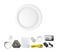 Taidda Puente Inalámbrico de Alta Potencia de 900 M de 5,8 GHz para Conectividad de Largo Alcance en Granjas, Comunidades, Puertos Duales IP65 para Sitios de Construcción (Enchufe de la UE)