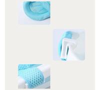 Taidda Red de Baño para bebé, Malla Antideslizante, Soporte Ajustable para Recién Nacido, Protección de la Columna Vertebral para un Baño Cómodo, Tela de Malla, Almohada Suave para Seguridad (azul)
