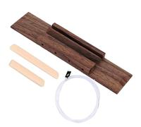 Taidda Reemplazo de la Montura Puente Ukelele, Puente Palisandro Macizo, Cuerdas Nailon, Mejora del Sonido Tuerca Ingeniería Precisa Ukelele 4 Cuerdas con Montura Plástico