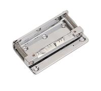 Taidda Reemplazo de Placa de Puente de Mandolina de 8 Cuerdas de Metal para un Excelente Juego de Mandolina y una Larga Vida útil, Material de Metal Plateado, para Entusiastas de la