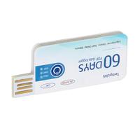 Taidda Registrador de Datos de Temperatura Registrador de Temperatura USB de un Uso de Alta Precisión para Monitoreo de Alimentos y Medicamentos 67x28 Mm (TempU05)