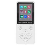 Taidda Reproductor MP3 MP4 Portátil Súper Fino 5,0 Reproductor de Música Multifuncional con Pantalla de 1,8 Pulgadas para Viajeros (White)