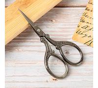 Taidda Retro Scissor, Cross Stitch Scissor Retro Vintage Bordery Hand Made Cross Stitch Vintage Bordado Accesorios de Costura de Costura (Bronce)