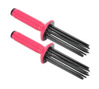 Taidda Rizador de Pelo Esponjoso Rizador Peine Herramientas de Peinado Naturales para Peinar Cabello Largo 2 Piezas