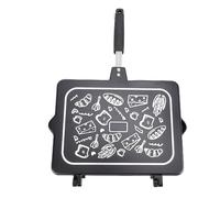 Taidda Sartén para Parrilla para Sándwich, Sartén Antiadherente de Doble Cara para Hacer Sándwiches Tostados con Resistente Al Calor, para Preparar Desayunos en la Cocina Casera