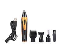 Taidda Set de cortapelos para nariz, Cortador de pelo de nariz 4 en 1 recargable desmontable lavable hogar práctico portátil para barba cejas recortador de pelo Set