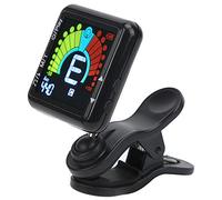 Taidda Sintonizador de Metrónomo Recargable para Instrumentos de Cuerda para Guitarra, bajo, Violín, Banjo, Sintonizador con Clamp/Holder de Pantalla a Color para Músicos
