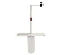 Taidda Soporte de Giratorio de 360 grados con Amplia Compatibilidad para Oficina en Casa, Soporte de Mini de Longitud Ajustable para Reuniones de Negocios, Material de Acero de Aleación (WHITE)