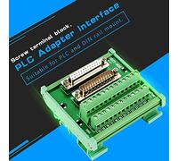 Taidda Tablero de Ruptura de Terminales Bloque de Terminales de Tornillo de Encabezado Macho Hembra de Alta Calidad para Montaje en Riel DIN PLC, Verde 3.58x3.39x2.05in para Automatización Industrial