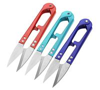 Taidda Tijeras para Hilo de Colores Mezclados, Alta Dureza, Hermoso Diseño, 12 Unidades/paquete, Tijeras Pequeñas para Cortar Hilo, Tamaño de 4,3"