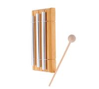 Taidda Timbre Energético de 3 Tonos con Base de Madera con Mazo, Exquisito Instrumento de Percusión para Niños, Ideal para la Gestión del Aula