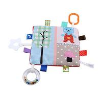 Taidda Toalla Suave de Felpa de Dibujos Animados para bebé, Juguete Calmante para la Dentición, Chupete, Toalla de Mano para el Desarrollo Visual, Material Ecológico (seta de oso)