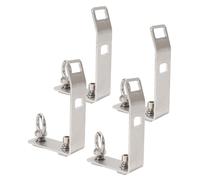 Taidda Topes de Carga Barra Transversal para Camión con Ranura en T, Versátil, de Acero Inoxidable, Segura, para Escalera, Leña, Kayak, 4 Unidades