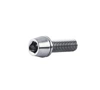 Taidda Tornillo de Cabeza Cónica de Titanio, Ligero para Bicicleta de Montaña, Sujetador con Arandela para Deportes y Automoción, Hecho de Aleación de Titanio (M6X16)