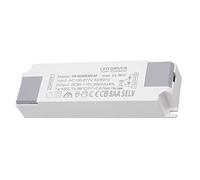 Taidda Transformador de Controlador de Fuente de Alimentación LED, Carcasa de ABS para Luces LED de bajo Voltaje, Iluminación Exterior de 24-36W